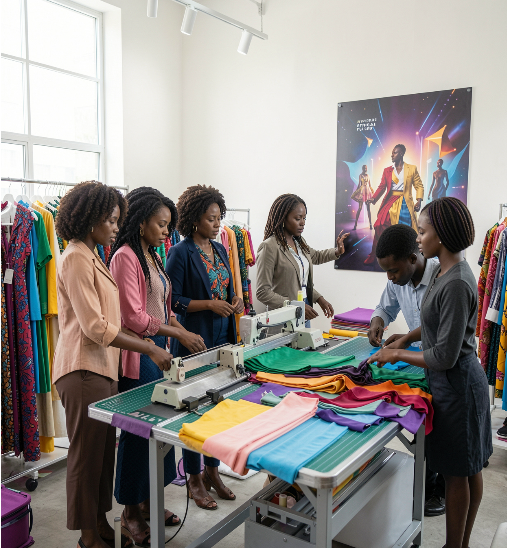 Adesan Precision Wear team at workspace